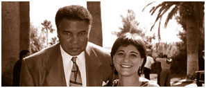 Kimia Zabihyan with Muhammad Ali